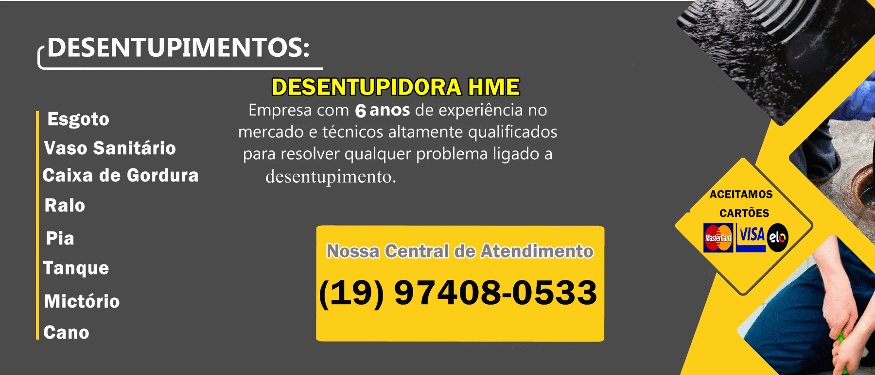 HME – Desentupidora em Campinas 19-97408-0533 - Foto 1