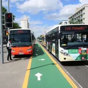 faixas exclusivas de ônibus