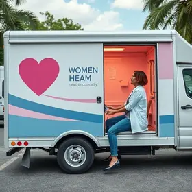 carreta de saúde da mulher