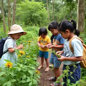 Brincadeiras na Agrofloresta