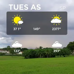 previsão do tempo em Campinas (SP) hoje