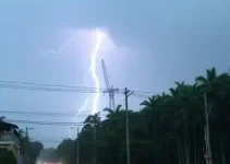 chuvas com raios e granizo em Campinas